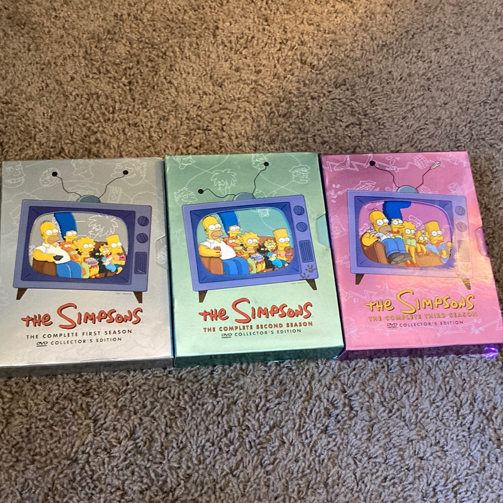 Simpsons first 3 collectors edition dvd sets